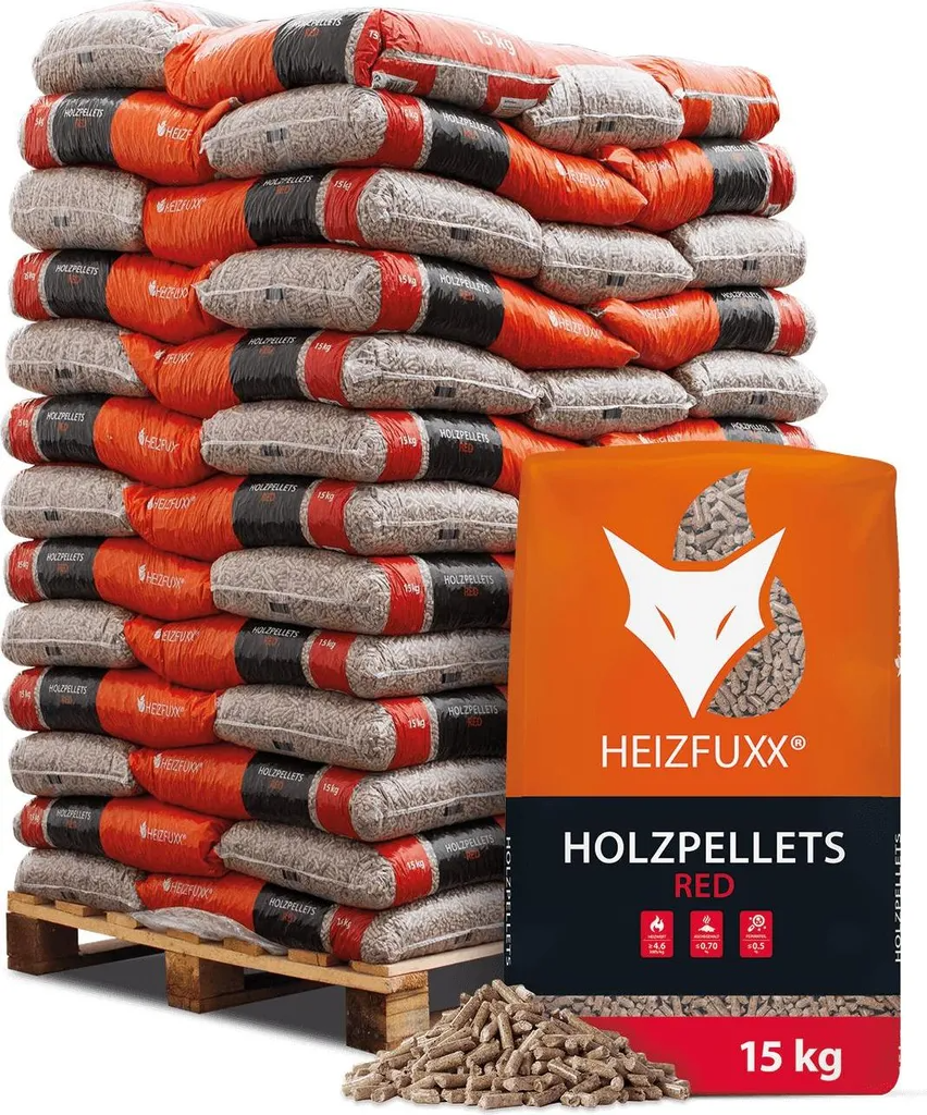 Heizfuxx Holzpellets Red 975kg Palette
